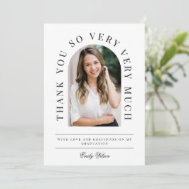 Cartões de agradecimentos de gradação de arco pret