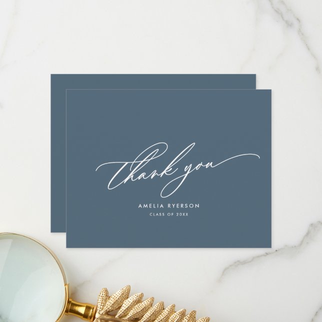 Cartões de agradecimentos de graduação (Frente/Verso In Situ)