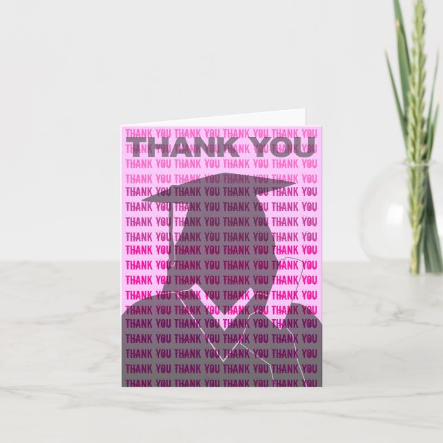 Cartões de agradecimentos de graduação Azulejo 4 (Frente)