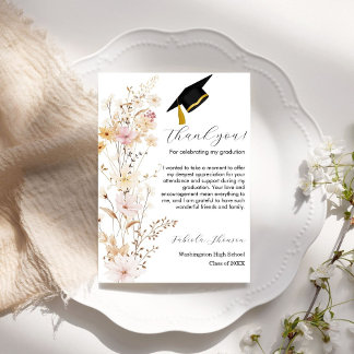 Cartões de agradecimentos de Graduação de Boho Wil