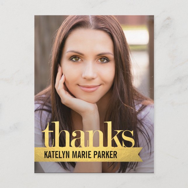 Cartões de agradecimentos de Graduação de Fita Bri (Frente)