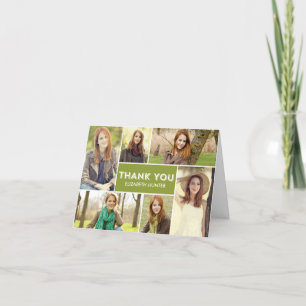 Cartões de agradecimentos de Graduação de Foto - C