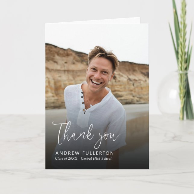 Cartões de agradecimentos de Graduação de Nota Sua (Frente)