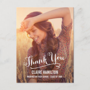 Cartões de agradecimentos de Graduação de Script A