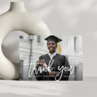 cartões de agradecimentos de graduação de script b