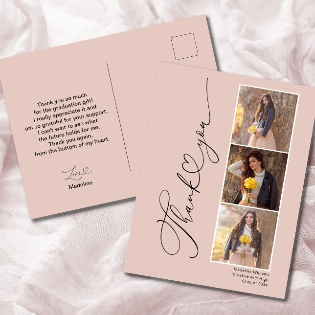 Cartões de agradecimentos de Graduação do Coração  (Criador carregado)