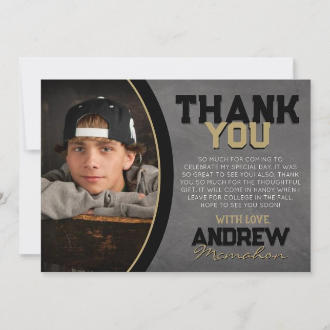 Cartões de agradecimentos de Graduação do Quadro d (Frente)