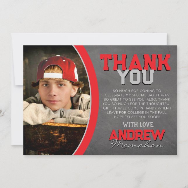 Cartões de agradecimentos de Graduação do Quadro V (Frente)