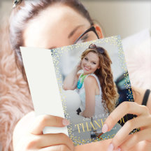 Cartões de agradecimentos de Graduação do Sparkle 