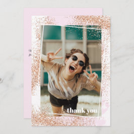 Cartões de agradecimentos de Graduação Dourada Ele