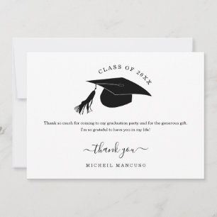 Cartões de agradecimentos de graduação - Segundo g