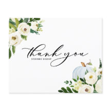 Cartões de agradecimentos de Graduação Verde Pumpk