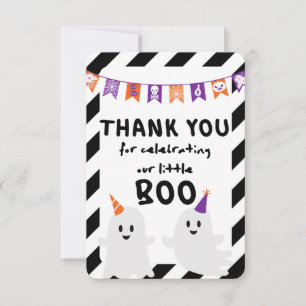 Cartões de agradecimentos de Halloween Boo