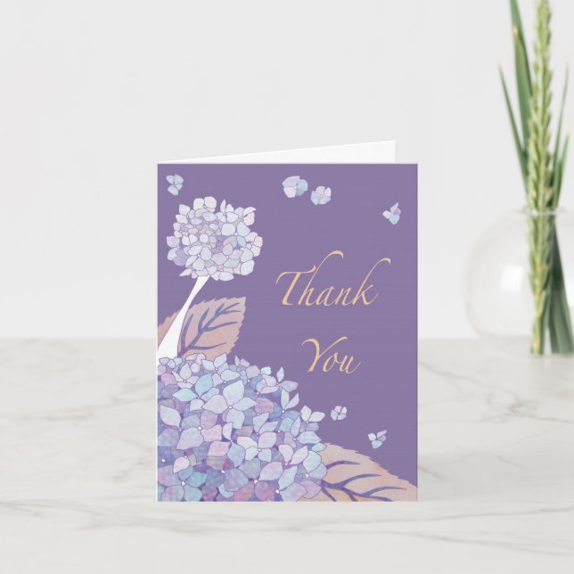 Cartões de agradecimentos de Hydrangeas do Jardim (Frente)