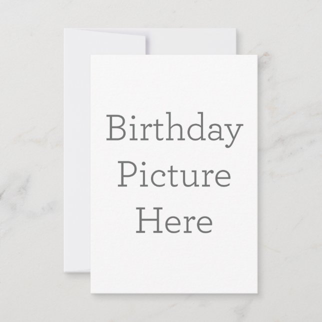 Cartão de agradecimento folha única 8.9 cm x 12.7 cm (Frente)