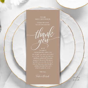 Cartões de agradecimentos de Janto Convidado para 