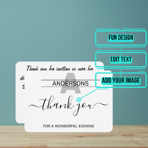 Cartões de agradecimentos de Janto maravilhoso