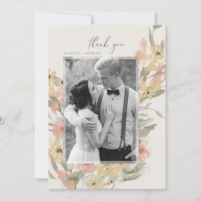 Cartões de agradecimentos de Jardim Flourado (Frente)