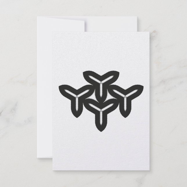 Cartões de agradecimentos de lâminas gótico (Frente)