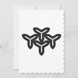 Cartões de agradecimentos de lâminas gótico