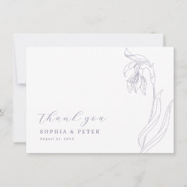 Cartões de agradecimentos de Lavanda