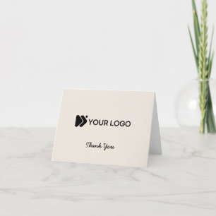 Cartões de agradecimentos de logotipo com código Q