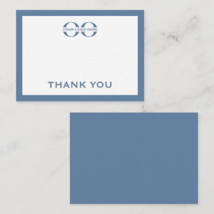 Cartões de agradecimentos de logotipo de empresa m