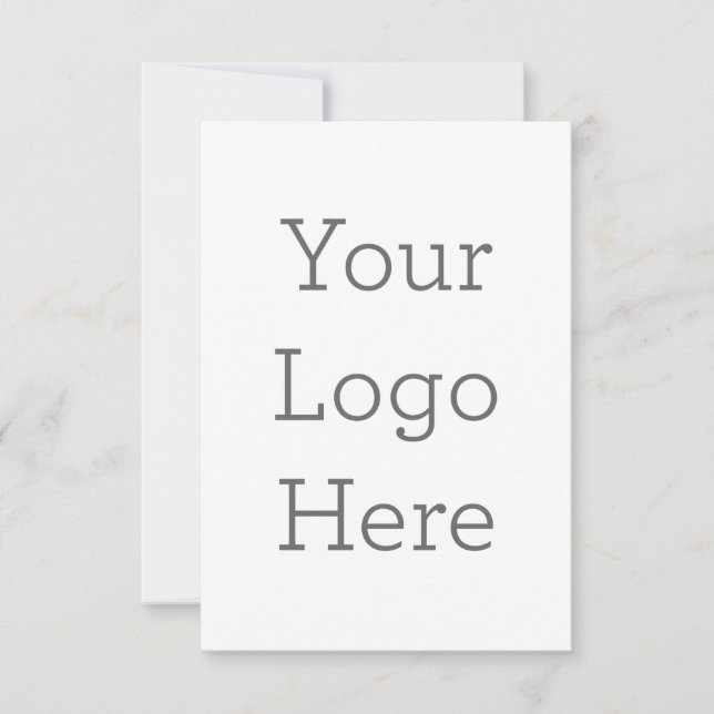 Cartão de agradecimento folha única 8.9 cm x 12.7 cm (Frente)