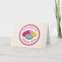Cartões de agradecimentos de Macarons do francês -