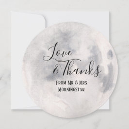 Cartões de agradecimentos De Manipulação De Lua Co