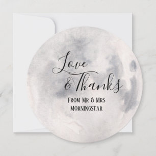 Cartões de agradecimentos De Manipulação De Lua Co