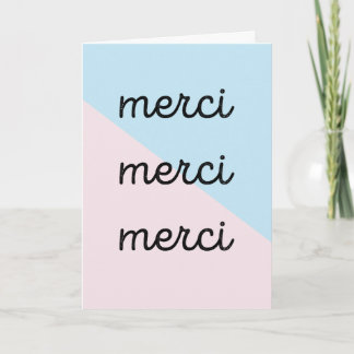 Cartões de agradecimentos de Merci