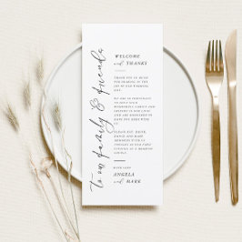 Cartões de agradecimentos de Mesa de Casamento Min