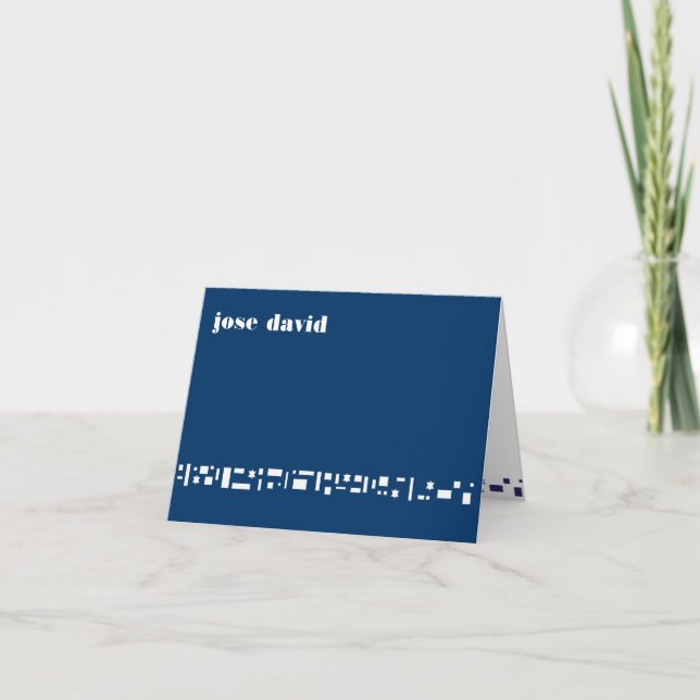 Cartões de agradecimentos de Mitzvah do bastão das (Frente)