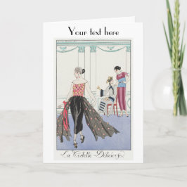 Cartões de agradecimentos de moda George Barbier A