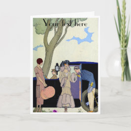 Cartões de agradecimentos de moda George Barbier A