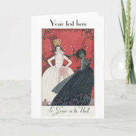 Cartões de agradecimentos de moda George Barbier A