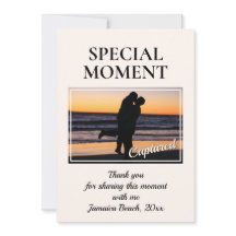 Cartões de agradecimentos de MOMENTO ESPECIAL de f