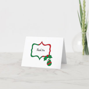 Cartões de agradecimentos de Natal e Design de Orn