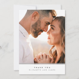 Cartões de agradecimentos de Noivado de fotos mini