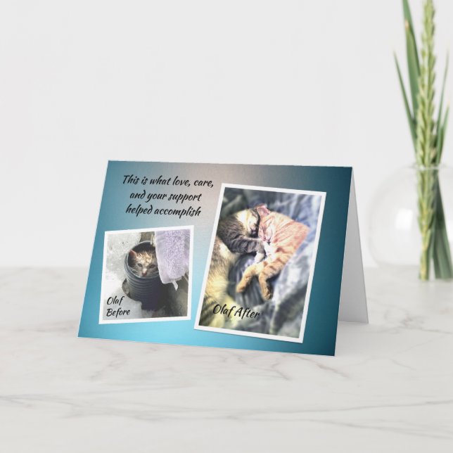 Cartões de agradecimentos de Olaf (Frente)