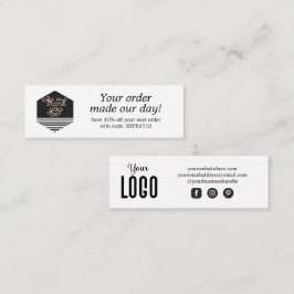 Cartões de agradecimentos de Ordem Personalizada d