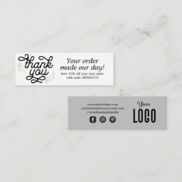 Cartões de agradecimentos de Ordem Personalizada d