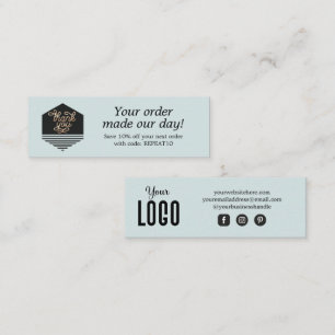 Cartões de agradecimentos de Ordem Personalizada d