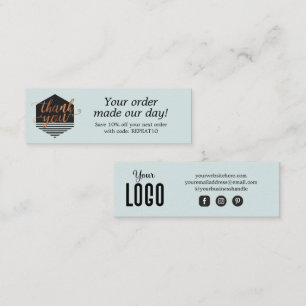 Cartões de agradecimentos de Ordem Personalizada M