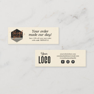 Cartões de agradecimentos de Ordem Personalizada M