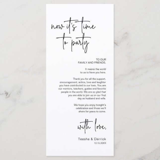 Cartões de agradecimentos de Partido Janto de Defi (Frente)