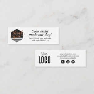Cartões de agradecimentos de Pedido Personalizado
