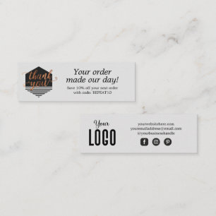 Cartões de agradecimentos de Pedido Personalizado