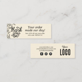 Cartões de agradecimentos de Pedidos Personalizado